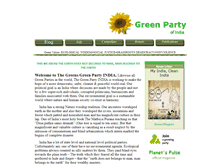 Tablet Screenshot of greenparty.in