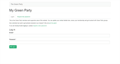 Desktop Screenshot of members.greenparty.ie
