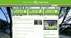 Desktop Screenshot of northwest.greenparty.org.uk
