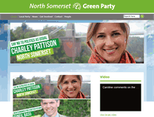 Tablet Screenshot of northsomerset.greenparty.org.uk