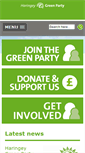 Mobile Screenshot of haringey.greenparty.org.uk