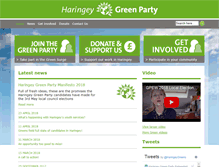 Tablet Screenshot of haringey.greenparty.org.uk