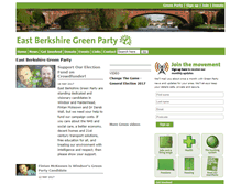 Tablet Screenshot of eastberkshire.greenparty.org.uk