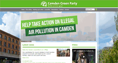 Desktop Screenshot of camden.greenparty.org.uk
