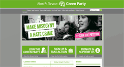 Desktop Screenshot of northdevon.greenparty.org.uk