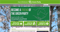 Desktop Screenshot of eastmidlands.greenparty.org.uk