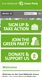 Mobile Screenshot of eastmidlands.greenparty.org.uk