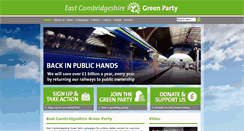 Desktop Screenshot of eastcambs.greenparty.org.uk