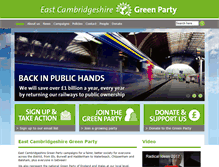 Tablet Screenshot of eastcambs.greenparty.org.uk
