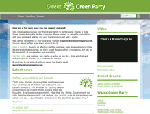 Tablet Screenshot of gwent.greenparty.org.uk