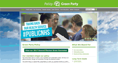 Desktop Screenshot of policy.greenparty.org.uk