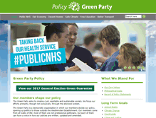 Tablet Screenshot of policy.greenparty.org.uk