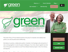 Tablet Screenshot of greenparty.pe.ca