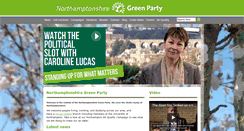 Desktop Screenshot of northants.greenparty.org.uk
