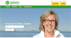 Desktop Screenshot of greenparty.ca