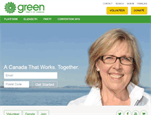 Tablet Screenshot of greenparty.ca