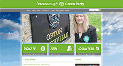 Desktop Screenshot of peterborough.greenparty.org.uk