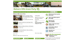 Desktop Screenshot of malvernhills.greenparty.org.uk
