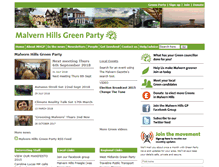 Tablet Screenshot of malvernhills.greenparty.org.uk