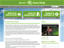 Tablet Screenshot of barnet.greenparty.org.uk