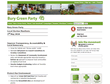 Tablet Screenshot of bury.greenparty.org.uk