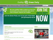 Tablet Screenshot of dudley.greenparty.org.uk