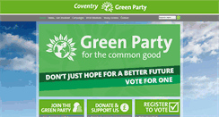 Desktop Screenshot of coventry.greenparty.org.uk