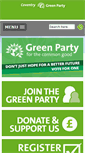 Mobile Screenshot of coventry.greenparty.org.uk