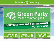 Tablet Screenshot of coventry.greenparty.org.uk