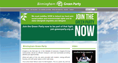 Desktop Screenshot of birmingham.greenparty.org.uk