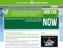 Tablet Screenshot of birmingham.greenparty.org.uk