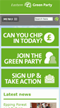 Mobile Screenshot of eastern.greenparty.org.uk