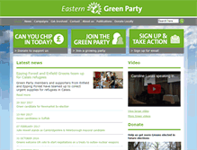 Tablet Screenshot of eastern.greenparty.org.uk