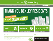 Tablet Screenshot of bexley.greenparty.org.uk