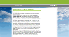 Desktop Screenshot of croydon.greenparty.org.uk