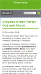 Mobile Screenshot of croydon.greenparty.org.uk