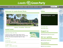 Tablet Screenshot of leeds.greenparty.org.uk