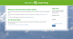 Desktop Screenshot of my.greenparty.org.uk